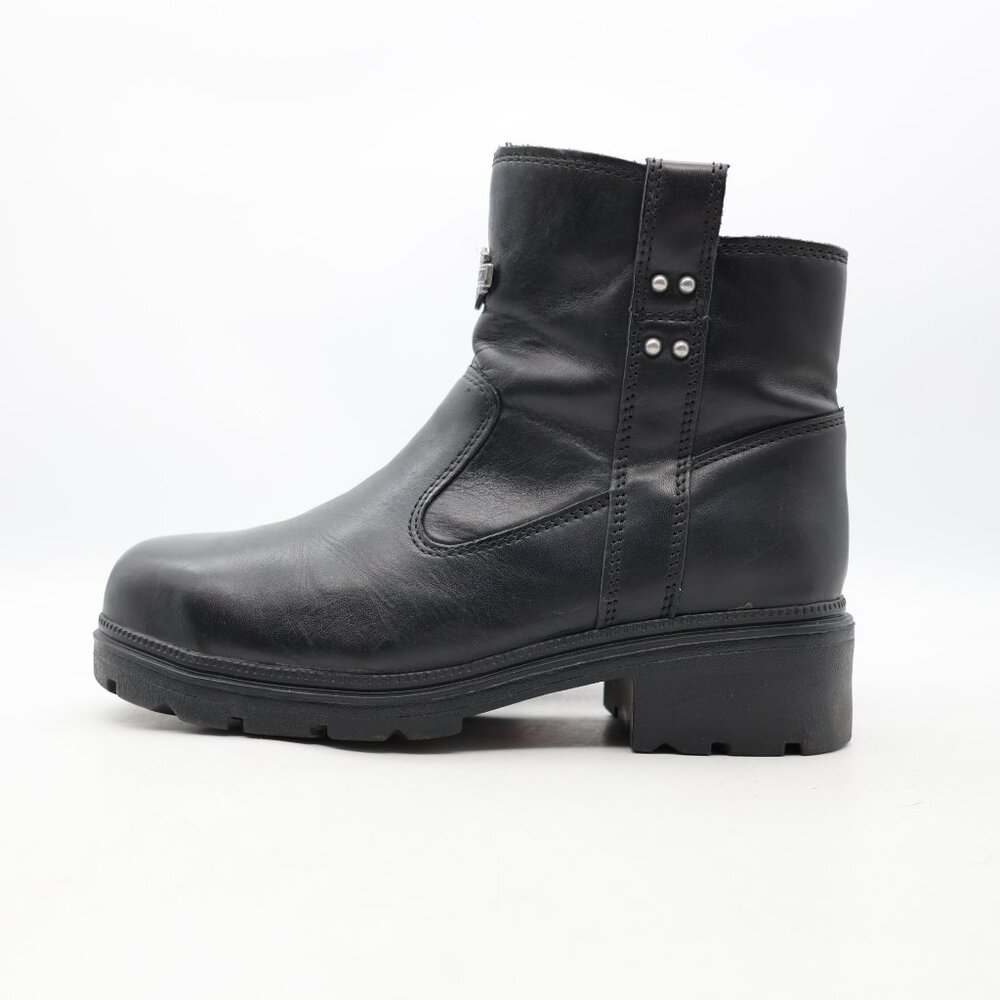 Harley-Davidson Moto Boots Women’s Size 9 M Black Leather Steel Toe 84462 - Picture 4 of 11